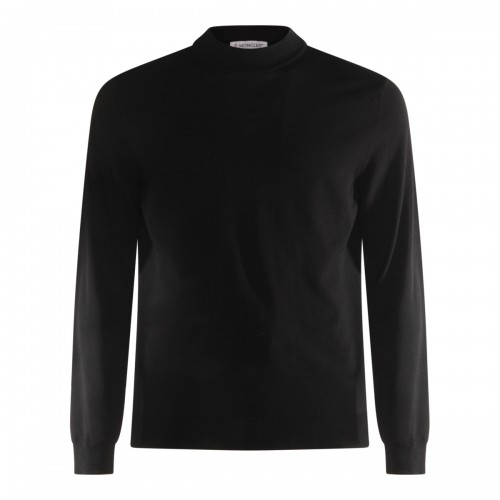 BLACK WOOL KNITWEAR