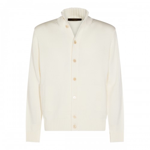 WHITE WOOL KNITWEAR
