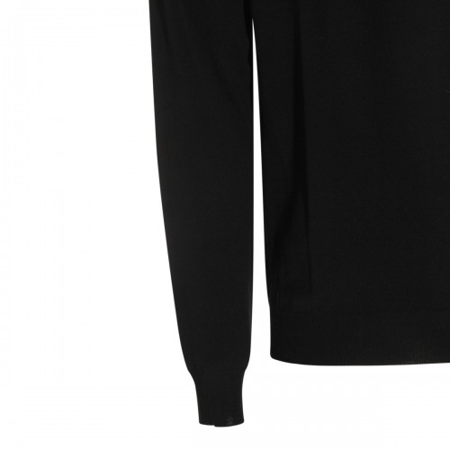 BLACK WOOL KNITWEAR