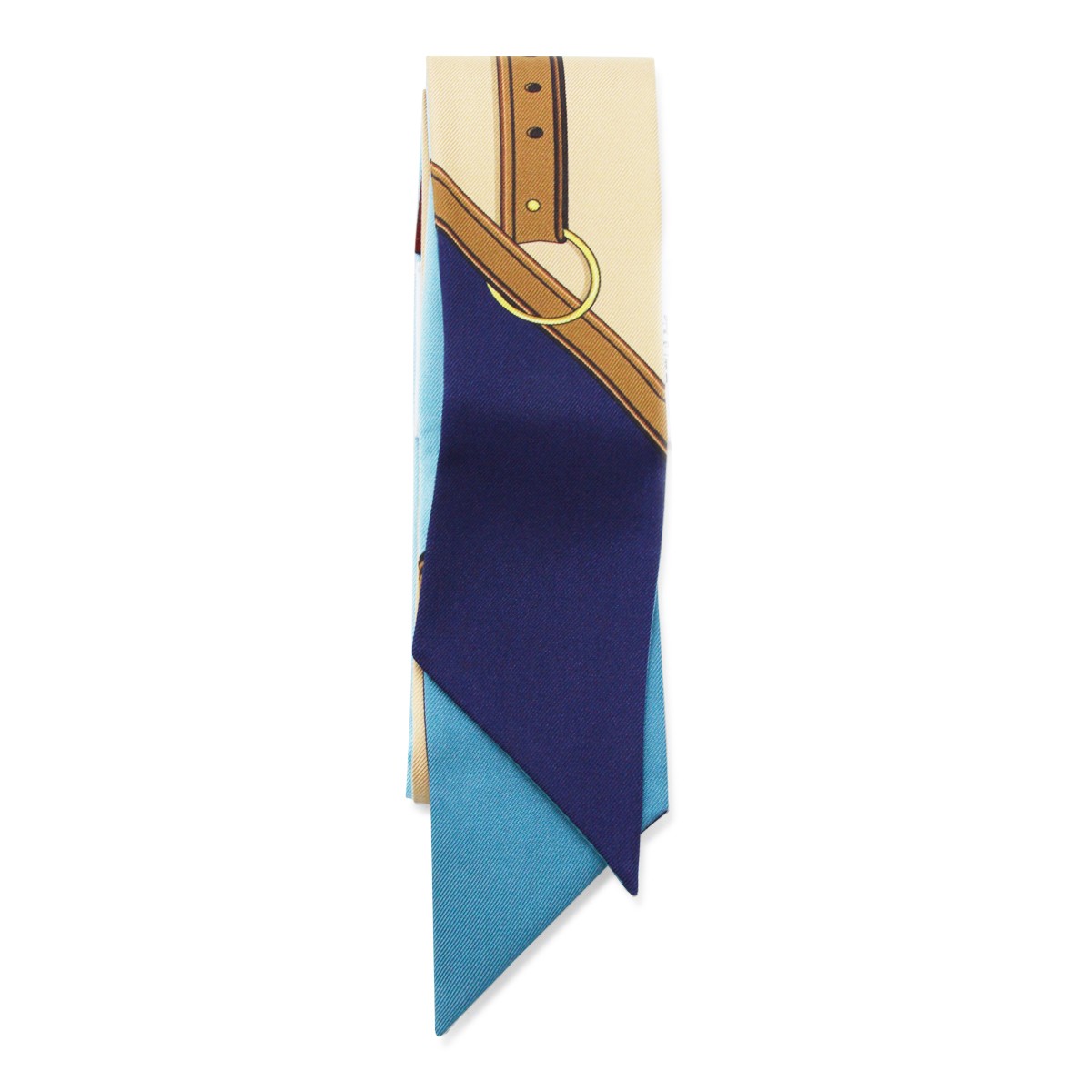 BLUE SILK SCARF