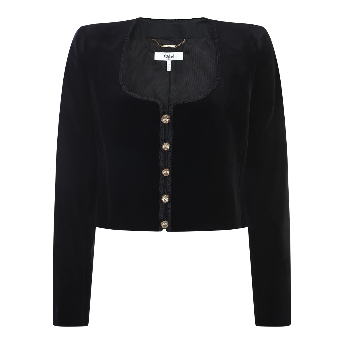 BLACK COTTON CASUAL JACKET