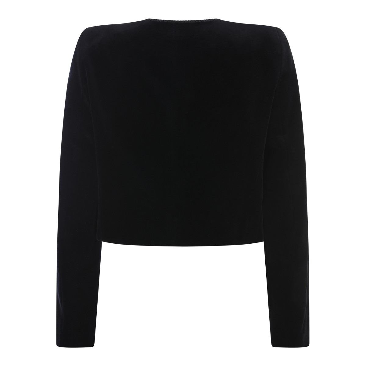 BLACK COTTON CASUAL JACKET