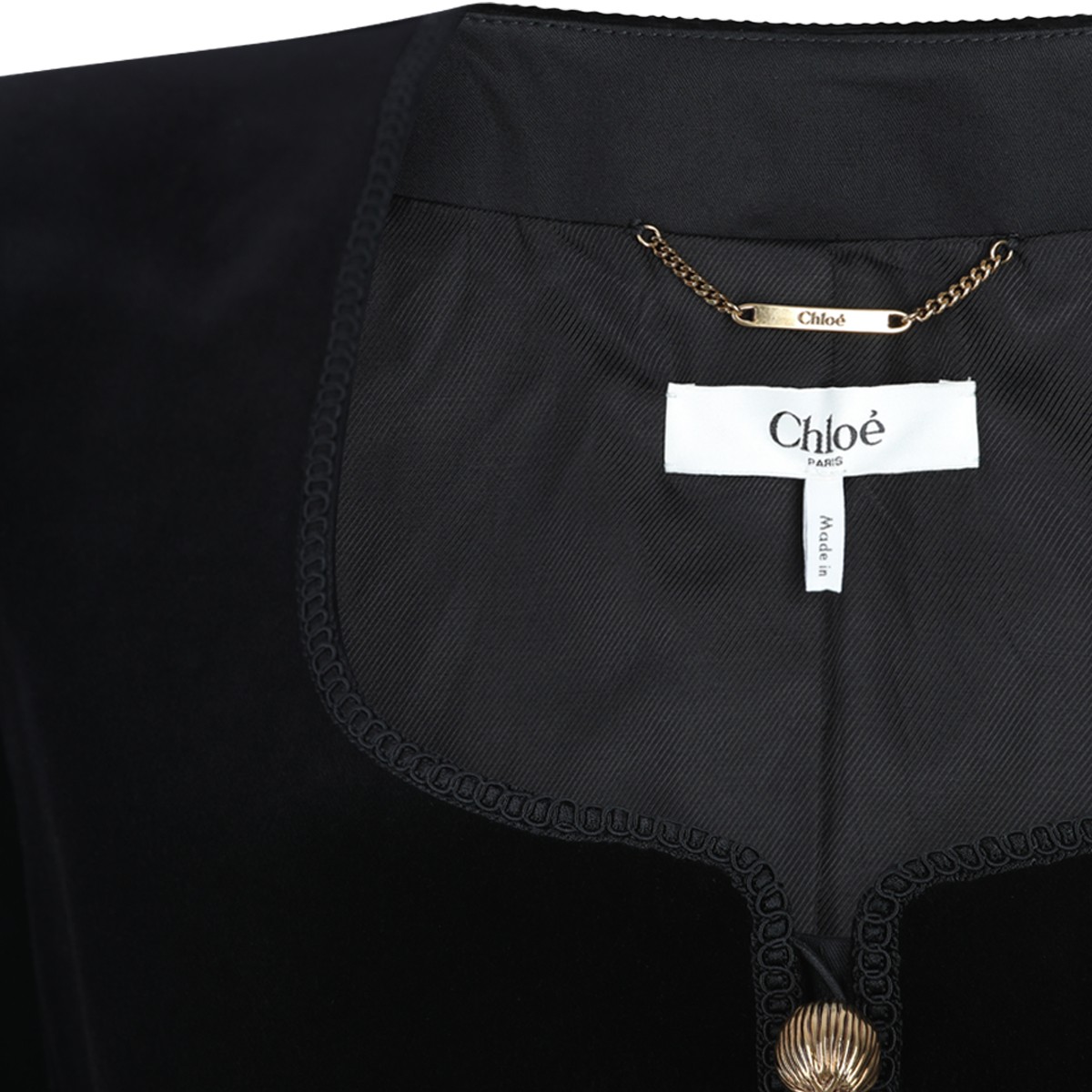 BLACK COTTON CASUAL JACKET