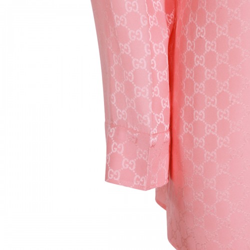 PINK SILK SHIRT