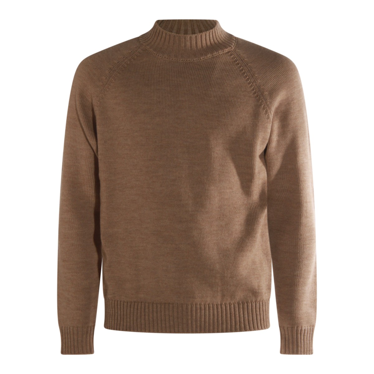 BROWN WOOL KNITWEAR BROWN WOOL KNITWEAR