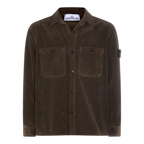 MILITARY GREEN COTTON SHIRT