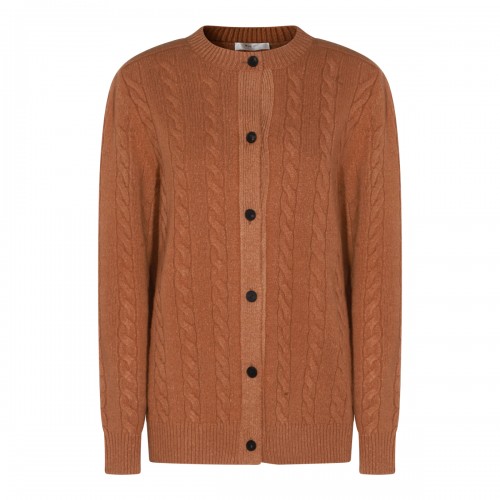 BROWN WOOL KNITWEAR