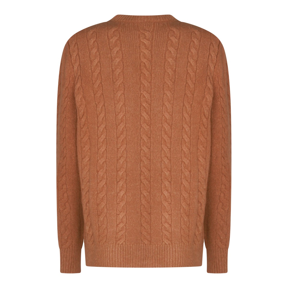 BROWN WOOL KNITWEAR
