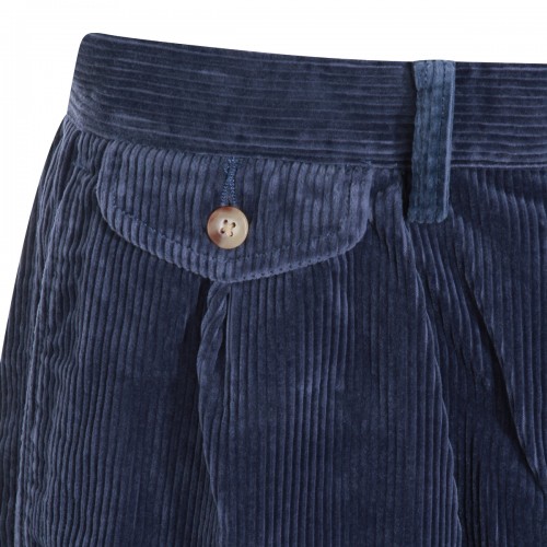 NAVY COTTON PANTS