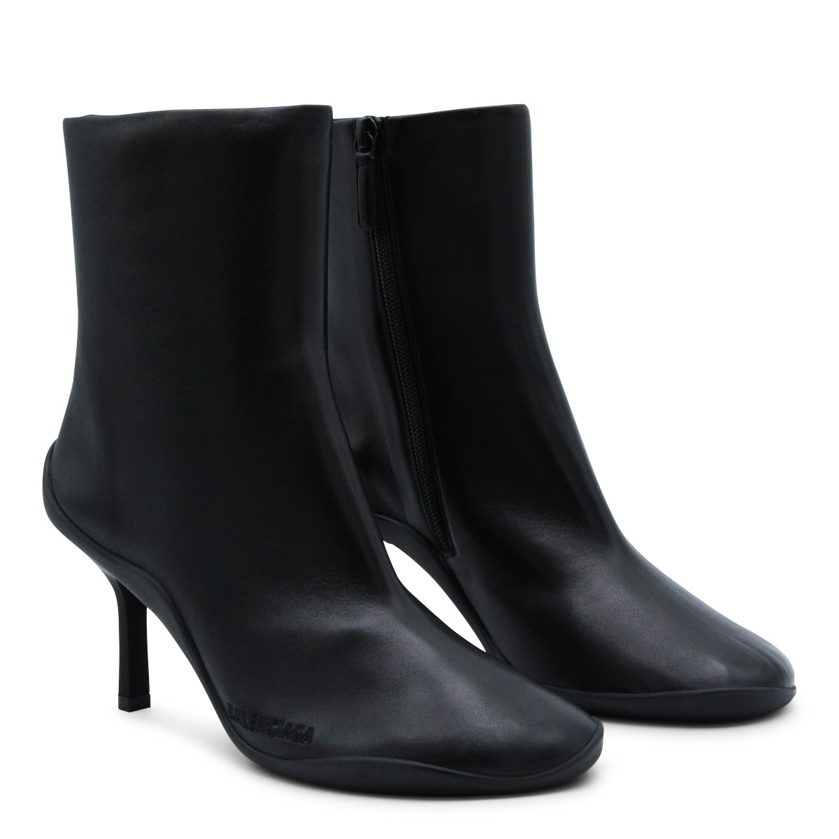BLACK LEATHER SHIBUYA BOOTS