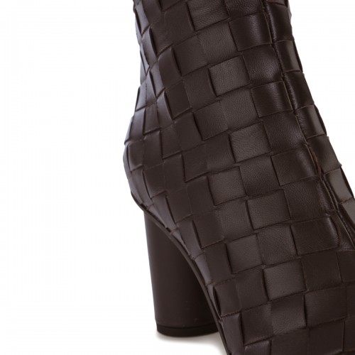 BLACK LEATHER ATOMIC BOOTS