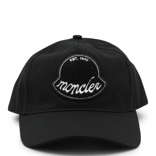 BLACK COTTON BASEBALL CAP