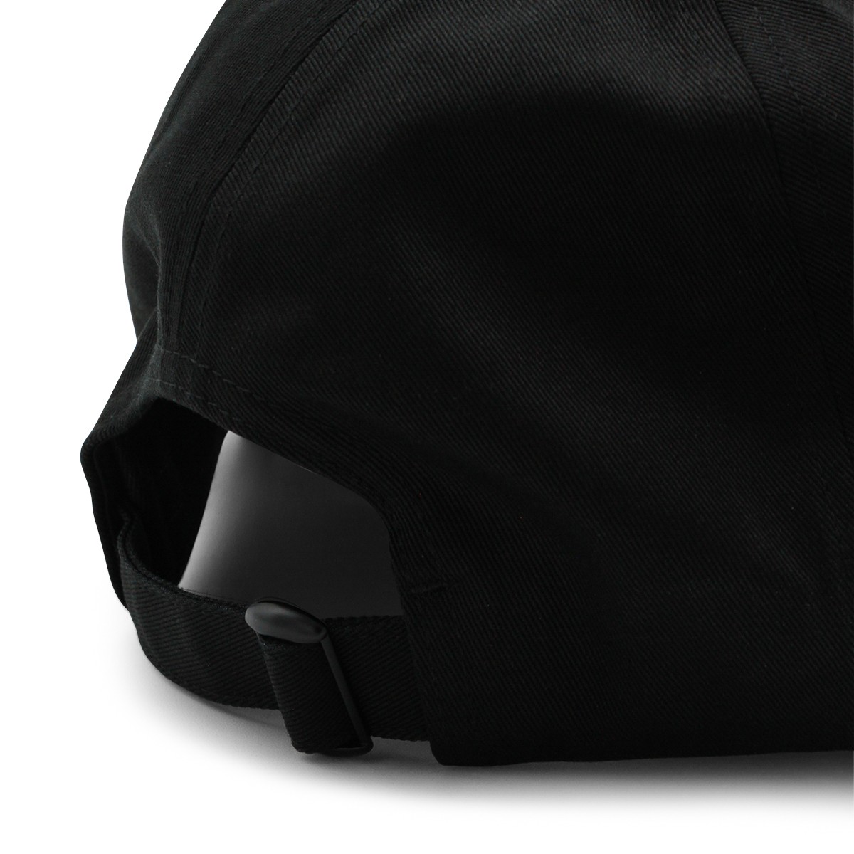 BLACK COTTON BASEBALL CAP