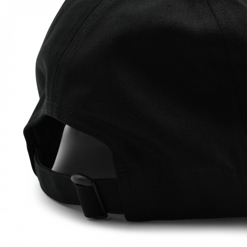 BLACK COTTON BASEBALL CAP