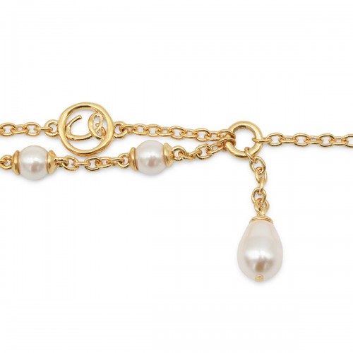 GOLD AND PEARLY BRAS BRACELET 2