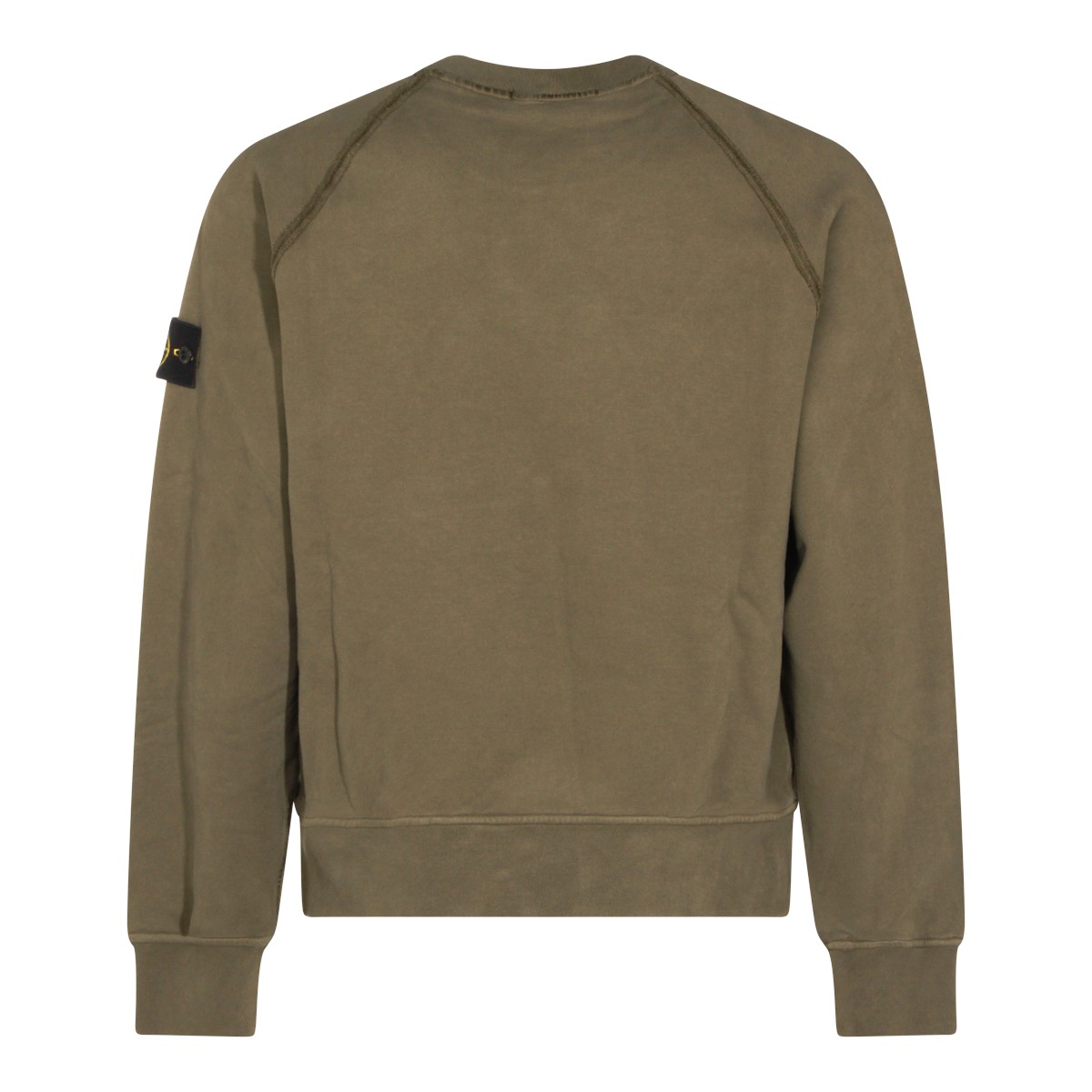 MILITARY GREEN COTTON SWEATSHIRT