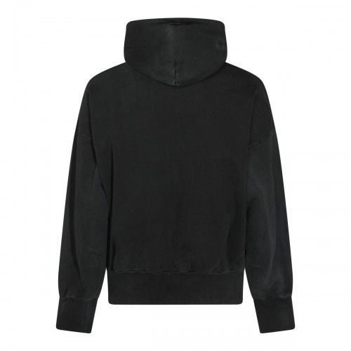 BLACK COTTON SWEATSHIRT