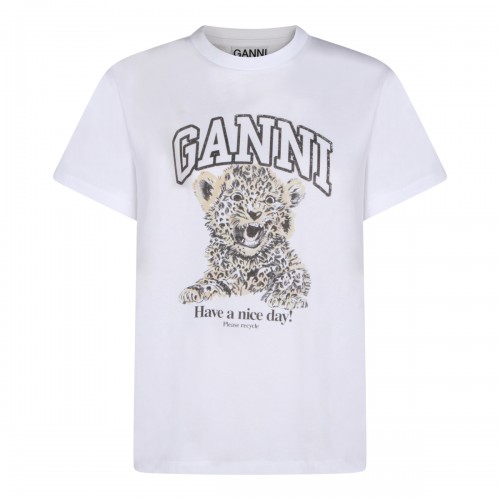 WHITE COTTON T-SHIRT