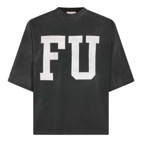 BLACK COTTON T-SHIRT