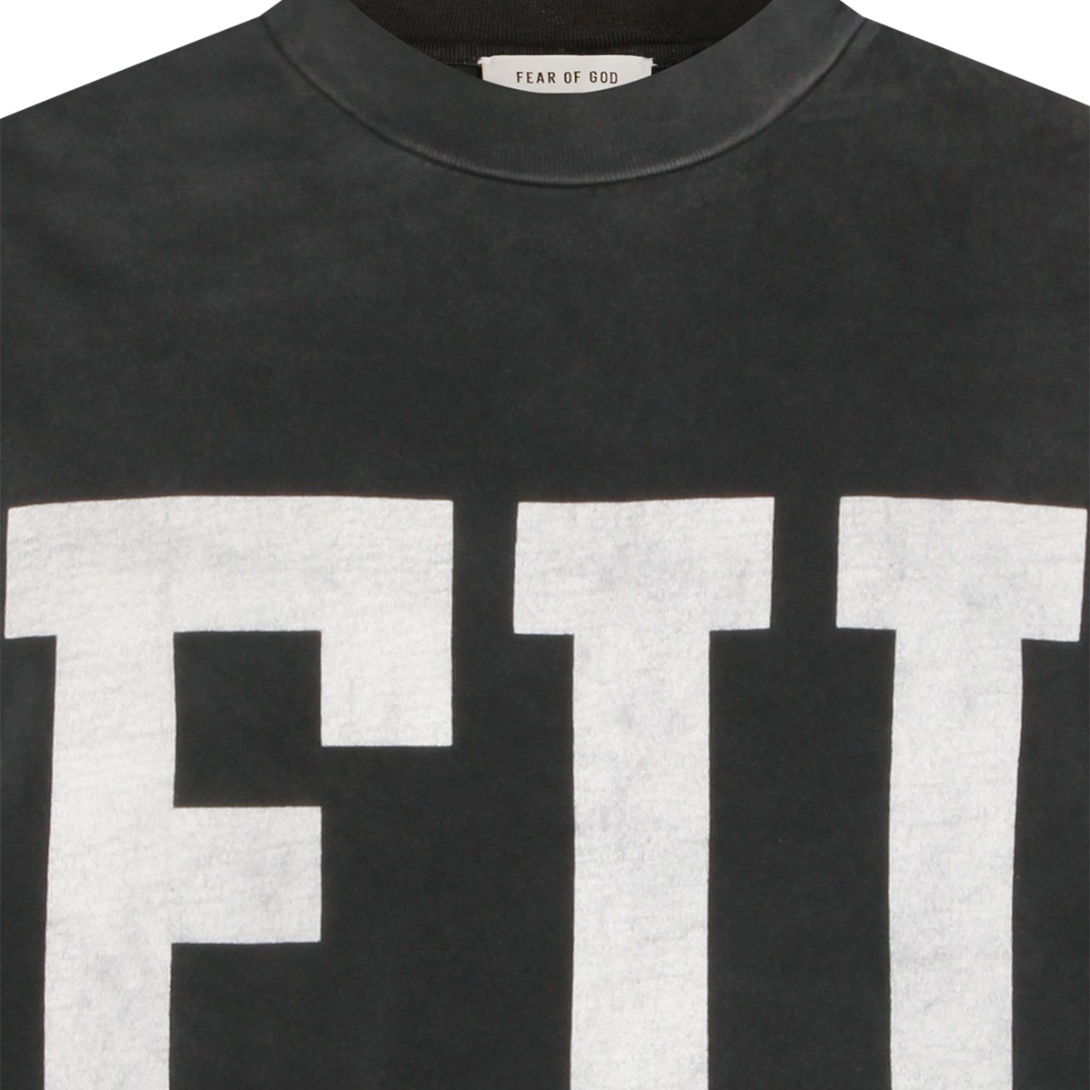 BLACK COTTON T-SHIRT