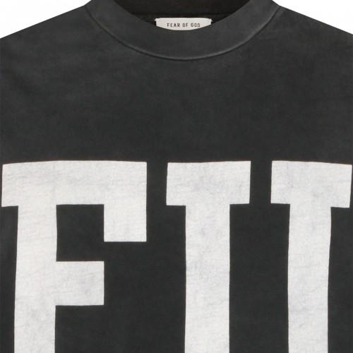 BLACK COTTON T-SHIRT