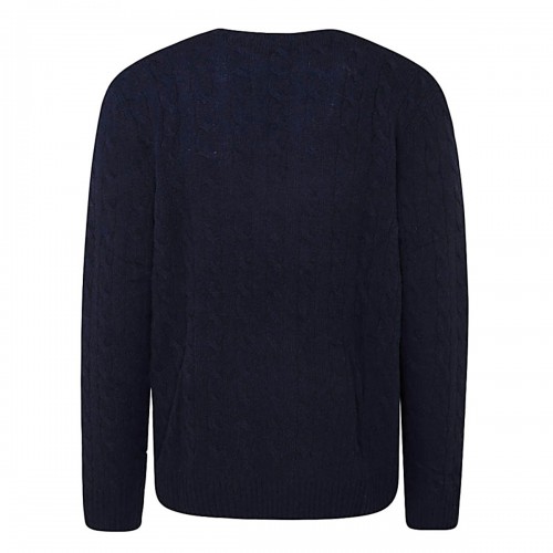 DARK BLUE WOOL KNITWEAR 2
