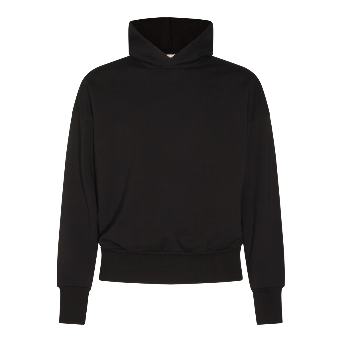 BLACK COTTON SWEATSHIRT