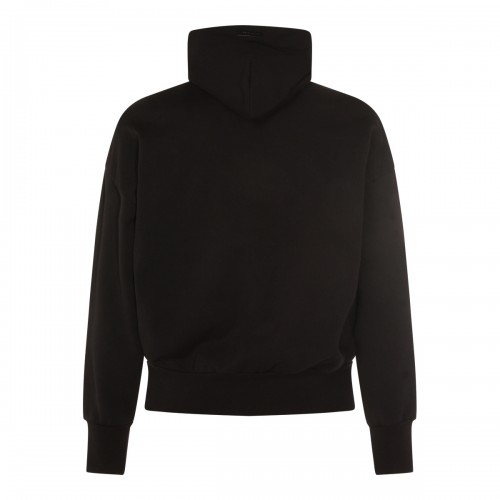 BLACK COTTON SWEATSHIRT