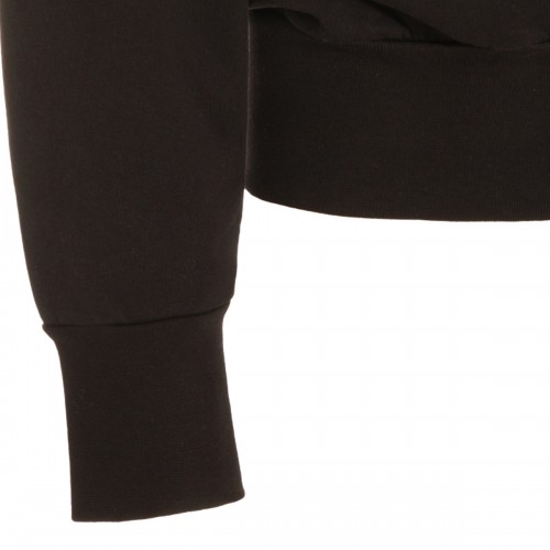 BLACK COTTON SWEATSHIRT