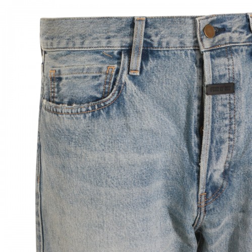 LIGHT BLUE COTTON JEANS