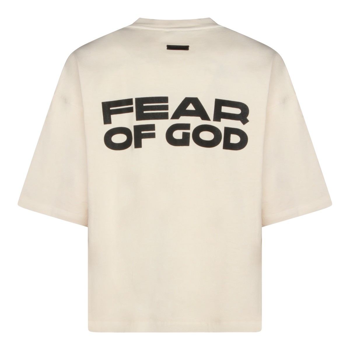 CREAM COTTON T-SHIRT