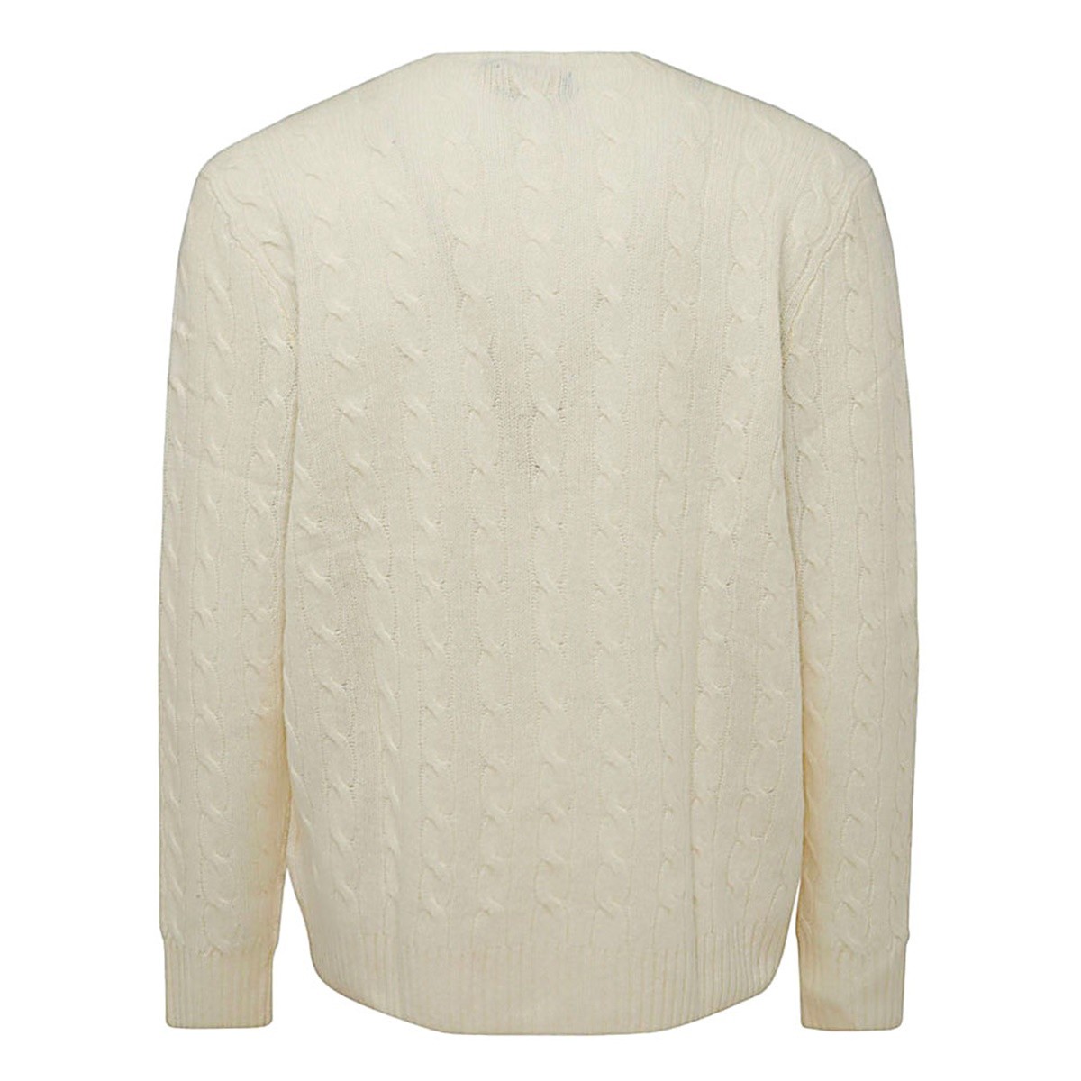 WHITE WOOL KNITWEAR