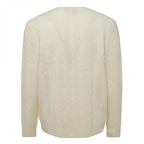WHITE WOOL KNITWEAR