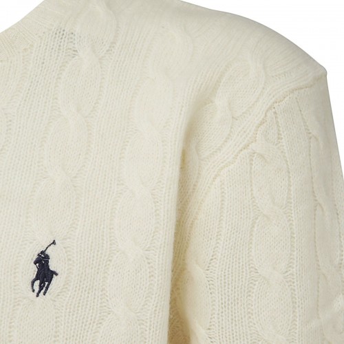 WHITE WOOL KNITWEAR