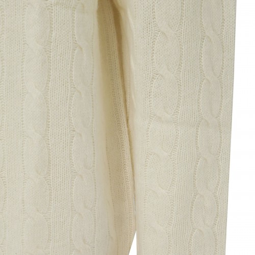 WHITE WOOL KNITWEAR