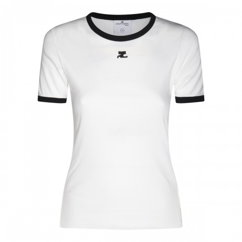 WHITE COTTON T-SHIRT