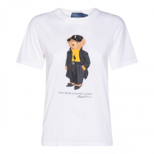 WHITE COTTON T-SHIRT