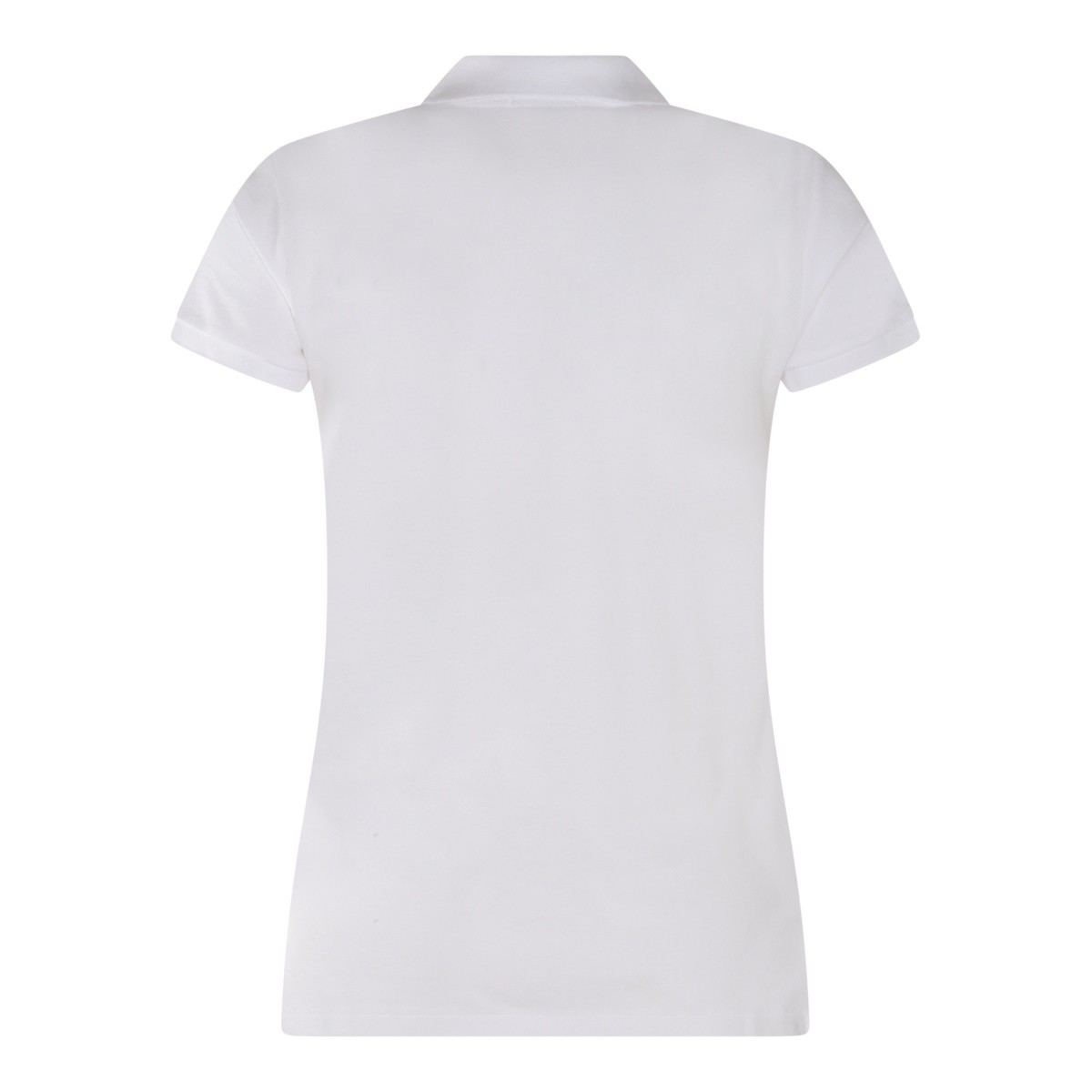 WHITE COTTON POLO SHIRT