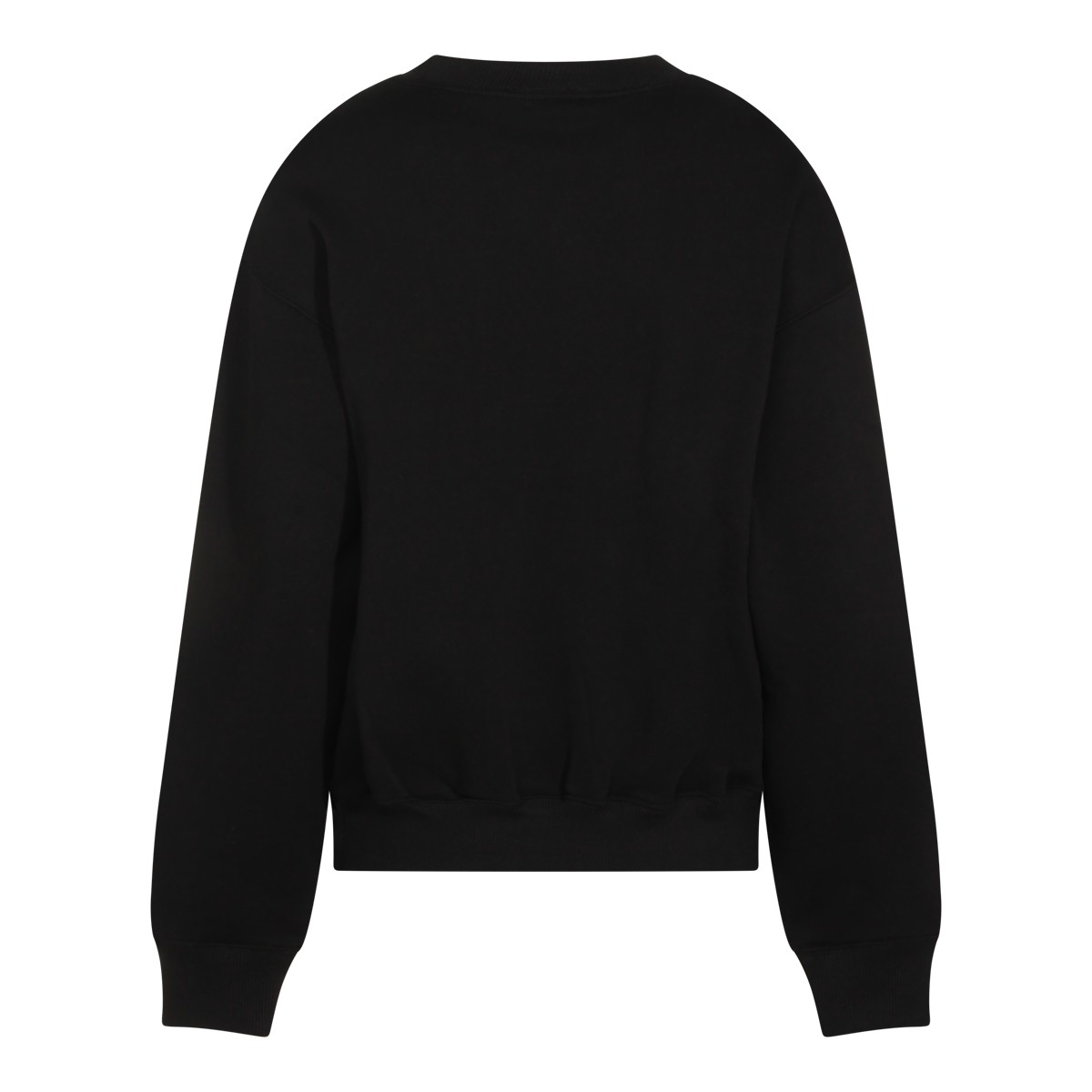 BLACK COTTON SWEATSHIRT