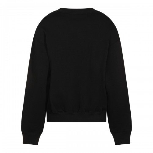 BLACK COTTON SWEATSHIRT