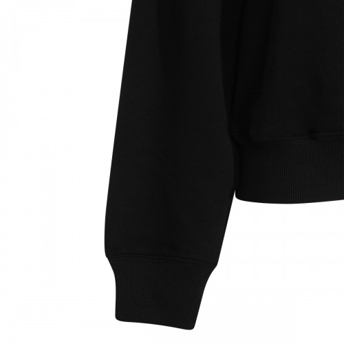 BLACK COTTON SWEATSHIRT