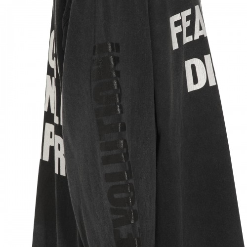 BLACK COTTON T-SHIRT