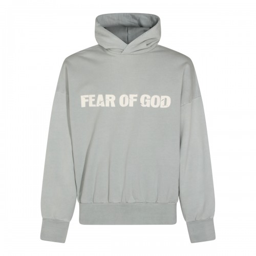 LIGHT GREY COTTON SWEATSHIRT