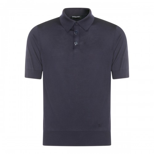 NAVY COTTON POLO SHIRT