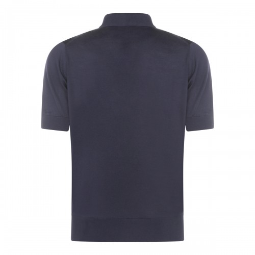 NAVY COTTON POLO SHIRT