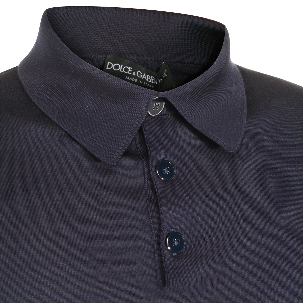 NAVY COTTON POLO SHIRT