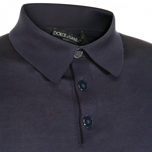 NAVY COTTON POLO SHIRT
