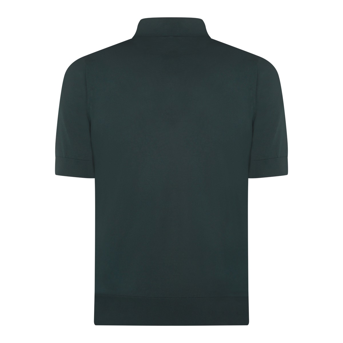 GREEN COTTON POLO SHIRT