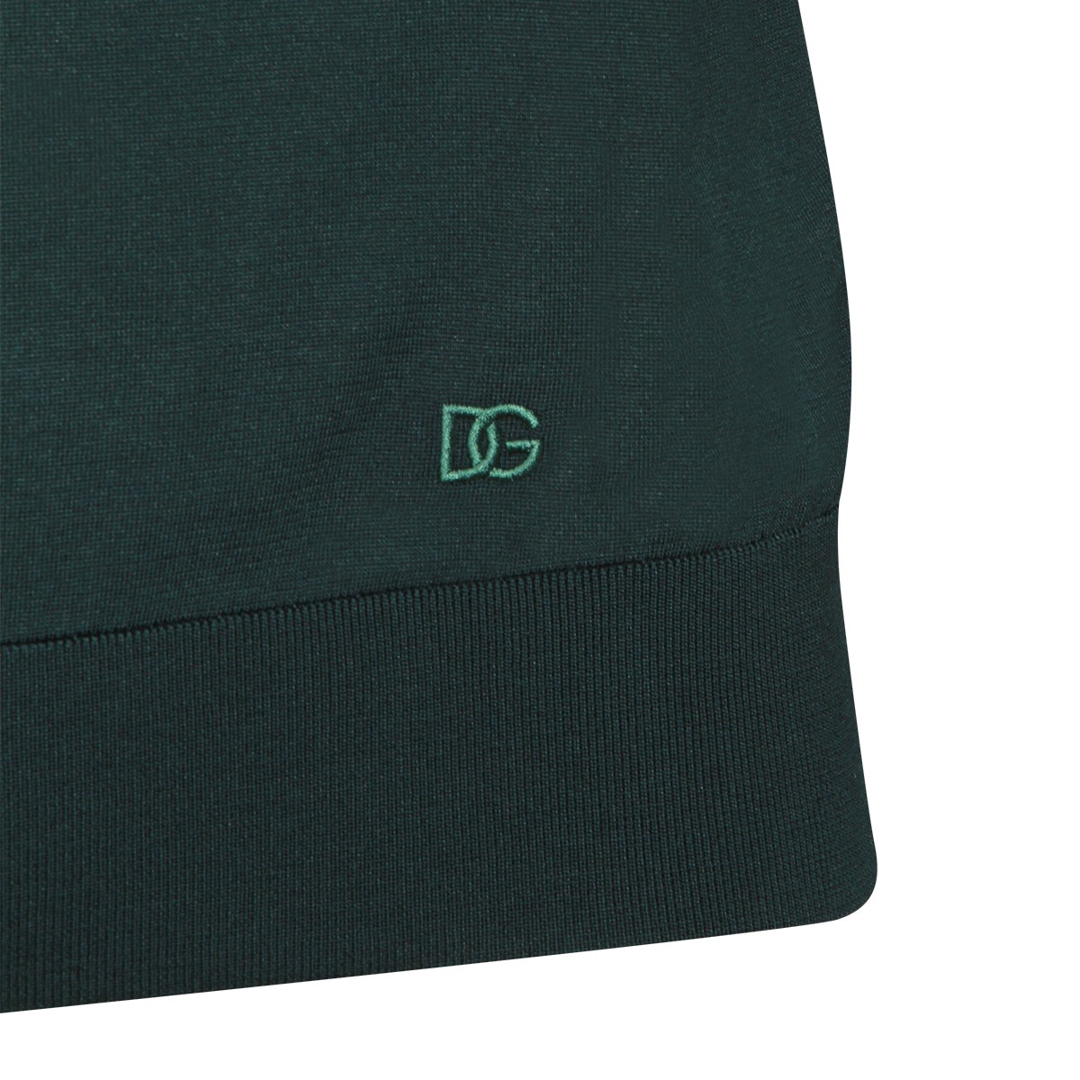 GREEN COTTON POLO SHIRT
