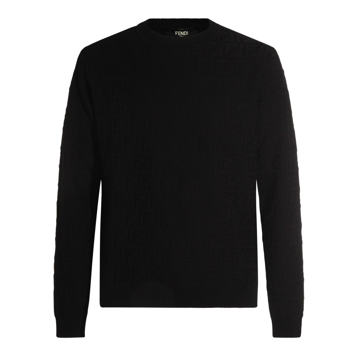 BLACK WOOL KNITWEAR